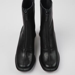 NIB Camper Kiara Black Leather Ankle Boots - Sold Out Online